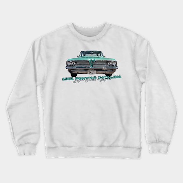 1961 Pontiac Catalina Safari Station Wagon Crewneck Sweatshirt by Gestalt Imagery